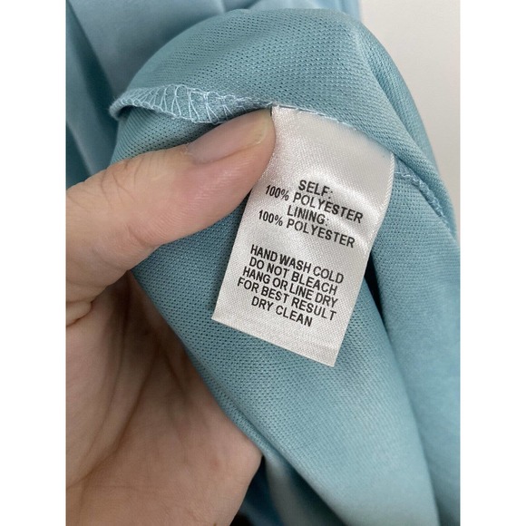 NWT Lulus Women’s Beaded Twist Front Prom Mint Bridesmaid Chiffon Maxi Dress S - Picture 7 of 11